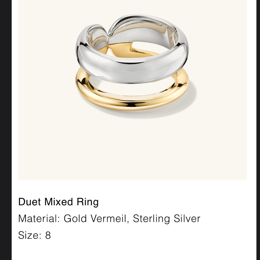 Mejuri Two toned Ring